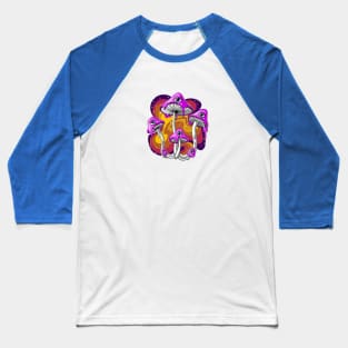 Magic Mushroom Psychdelic Baseball T-Shirt